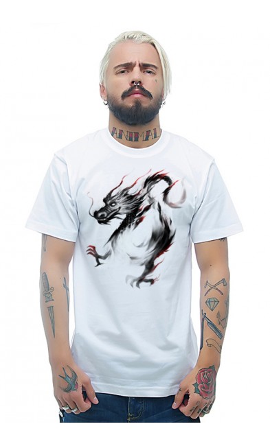 Мужская футболка Дракон