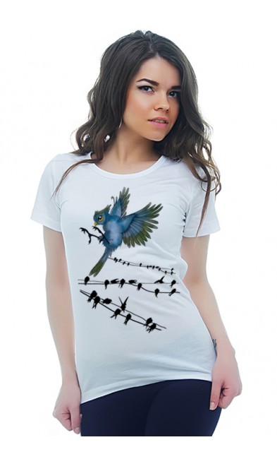 Женская футболка Птицы