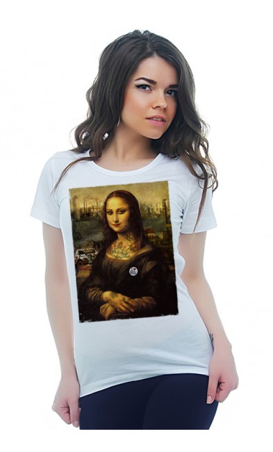 Женская футболка Современная Мона Лиза
