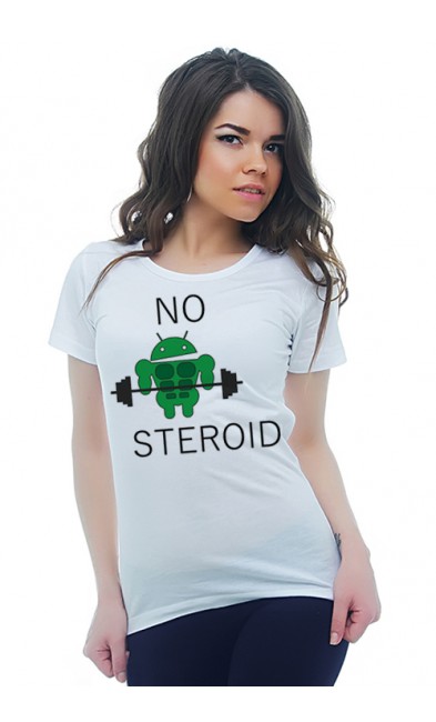 Женская футболка NO STEROID