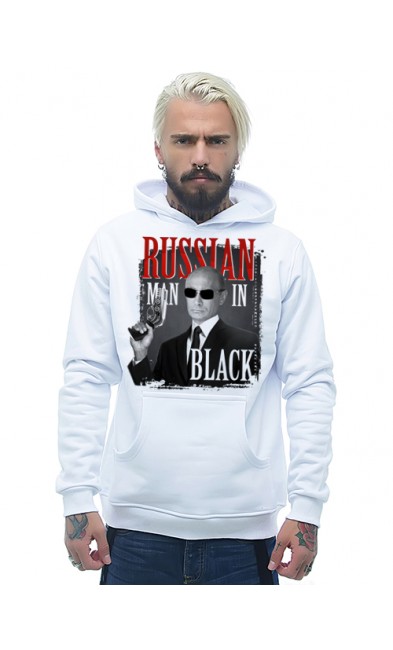 Мужская толстовка Russian man in black