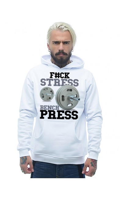 Мужская толстовка F#CK STRESS BENCH PRESS