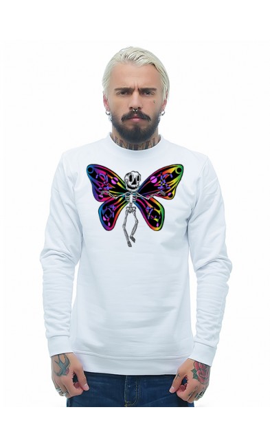 Мужская свитшоты Скелет бабочки