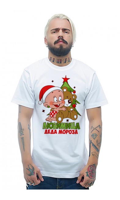 Мужская футболка Любимица Деда Мороза
