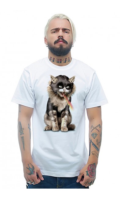 Мужская футболка Кошка