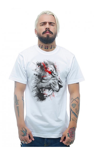Мужская футболка Пантера и кровь