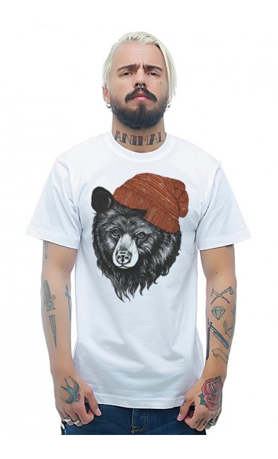 Мужская футболка Медведь