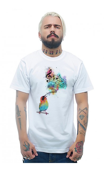 Мужская футболка Птичья песнь