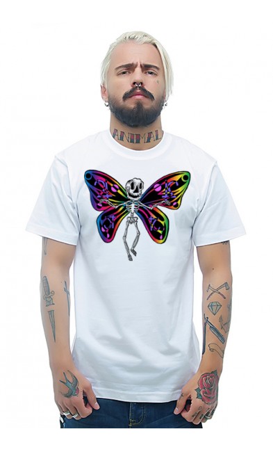 Мужская футболка Скелет бабочки