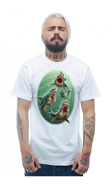 Мужская футболка Акулы