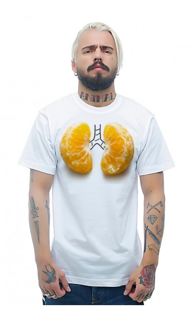 Мужская футболка Дольки мандарина
