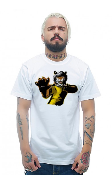 Мужская футболка Кунг-фу тигр