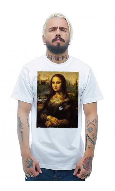 Мужская футболка Современная Мона Лиза