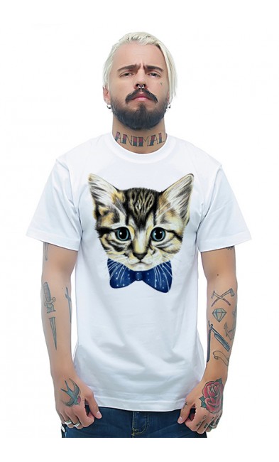 Мужская футболка Кот