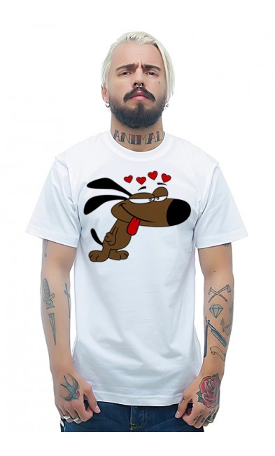 Мужская футболка Влюблённые собаки