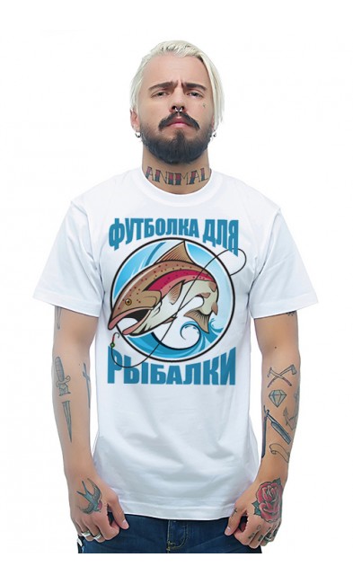 Мужская футболка Футболка для рыбалки