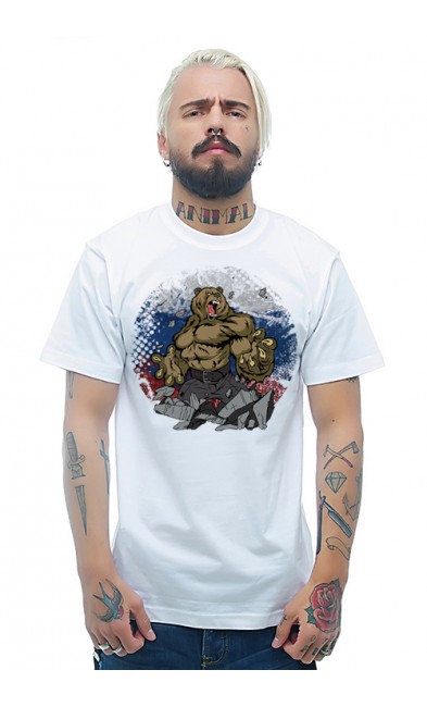 Мужская футболка Русский медведь