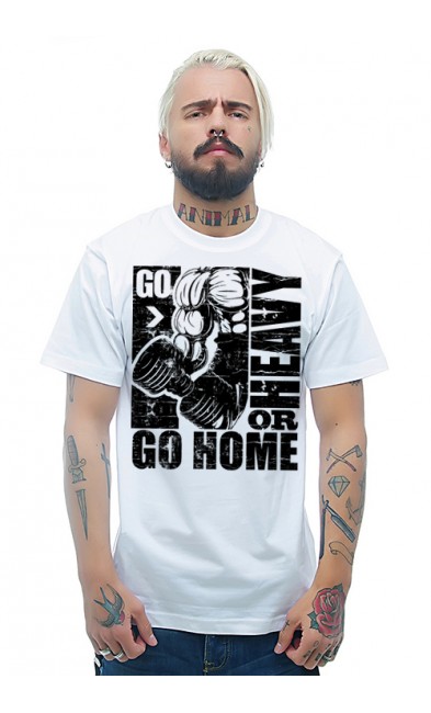 Мужская футболка GO HOME OR HEAVY
