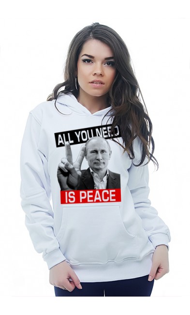 Женская толстовка ALL YOU NEED IS PEACE