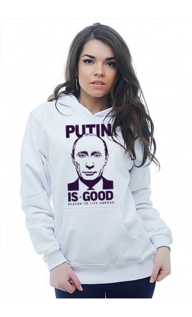 Женская толстовка Putin is good