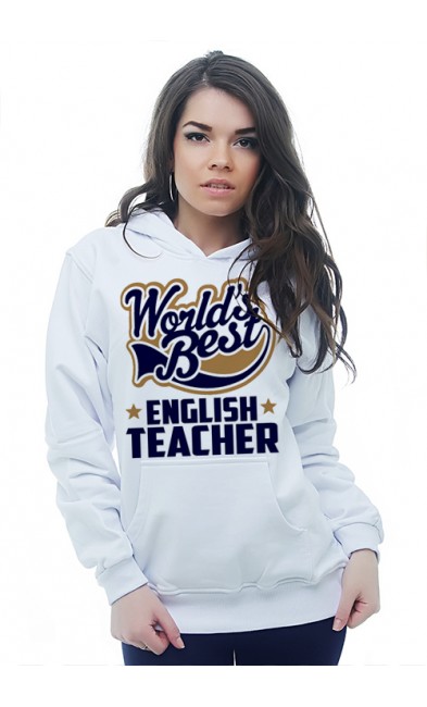 Женская толстовка WORLD'S BEST ENGLISH TEACHER