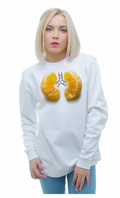 Женская свитшоты Дольки мандарина