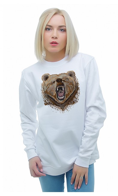 Женская свитшоты Медведь