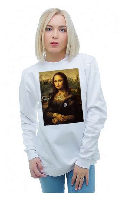 Женская свитшоты Современная Мона Лиза