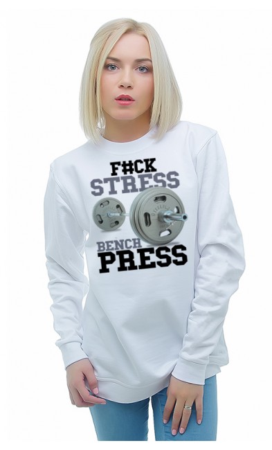 Женская свитшоты F#CK STRESS BENCH PRESS