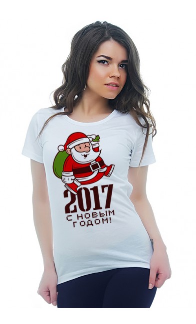 Женская футболка 2017 С новым годом!