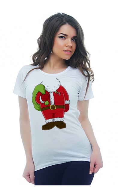 Женская футболка Костюм Деда Мороза