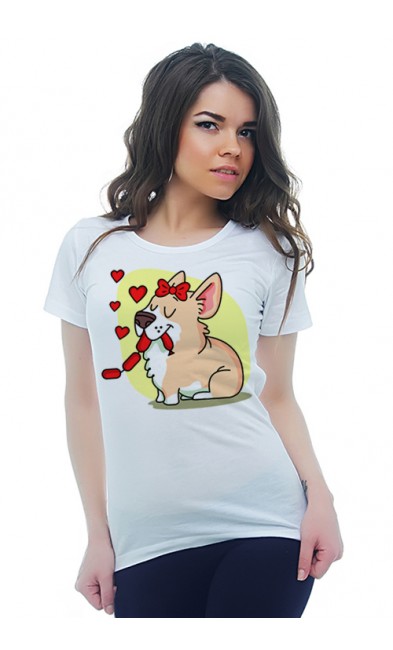 Женская футболка Любовь с сосисками