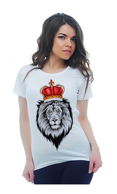 Женская футболка Король - лев