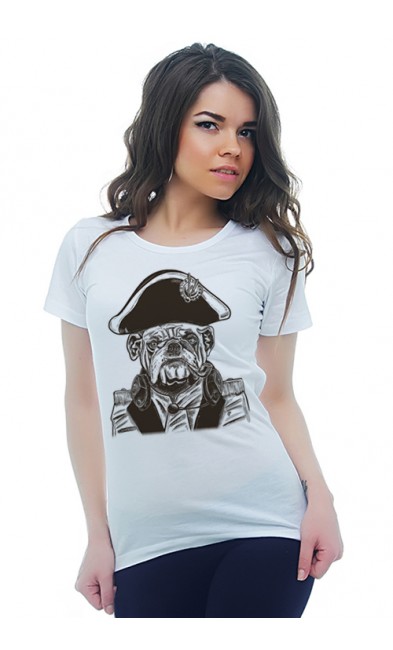 Женская футболка Пёс - Наполеон