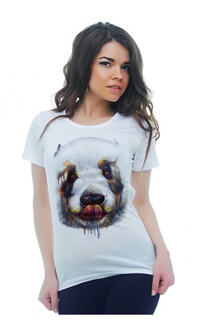 Женская футболка Сладкая панда