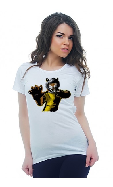 Женская футболка Кунг-фу тигр