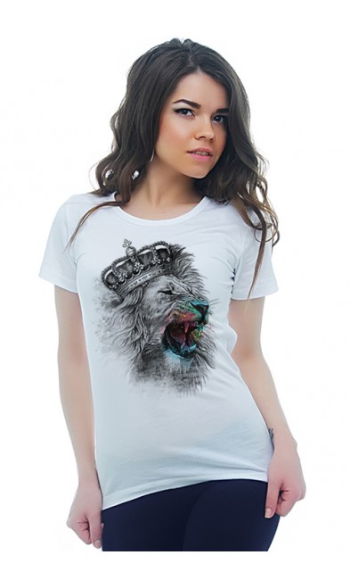 Женская футболка Король - лев