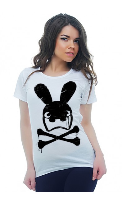 Женская футболка Смерть кролика