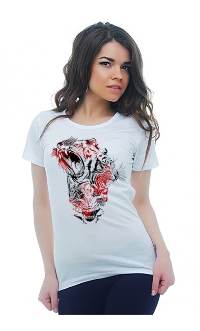 Женская футболка Тигры