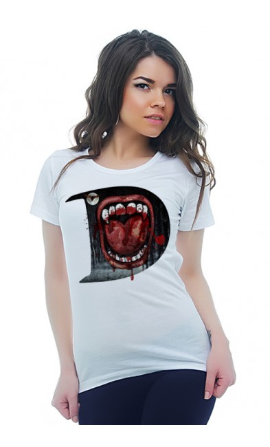 Женская футболка Пасть вампира