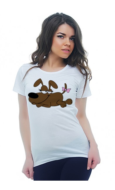 Женская футболка Влюблённые собаки