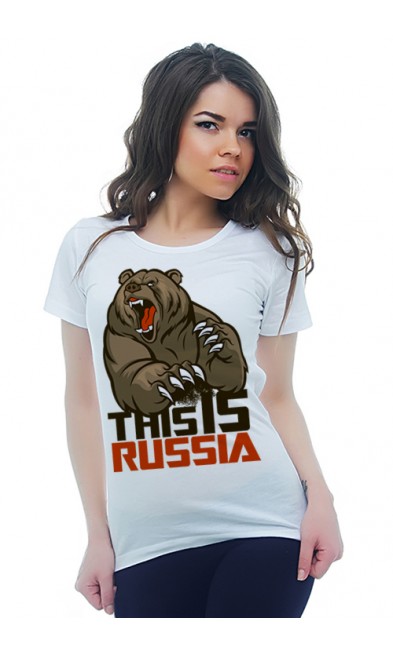 Женская футболка This is RUSSIA
