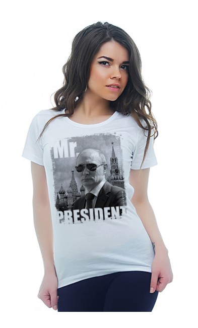 Женская футболка MR. PRESIDENT