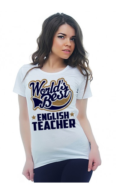 Женская футболка WORLD'S BEST ENGLISH TEACHER