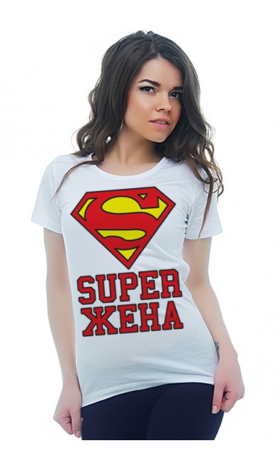 Женская футболка SUPER ЖЕНА