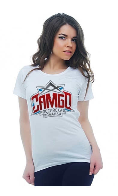 Женская футболка Самбо Российская команда