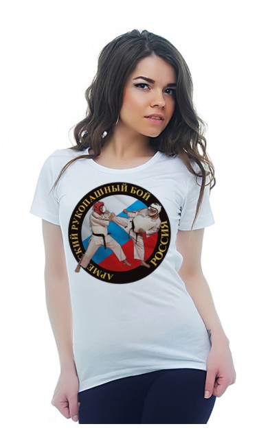 Женская футболка Армейский рукопашный бой Россия