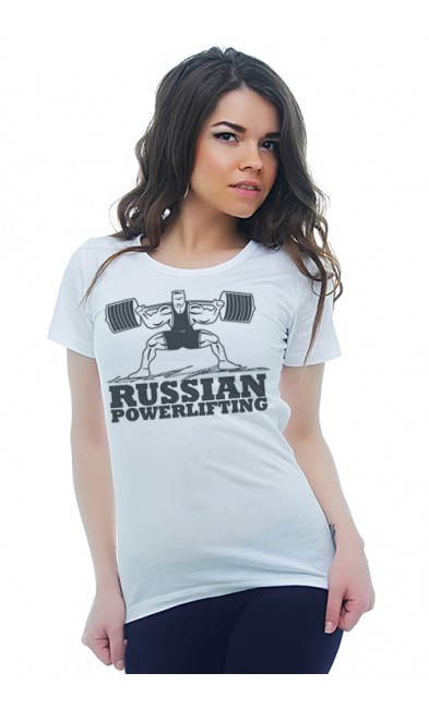 Женская футболка RUSSIAN POWERLIFTING