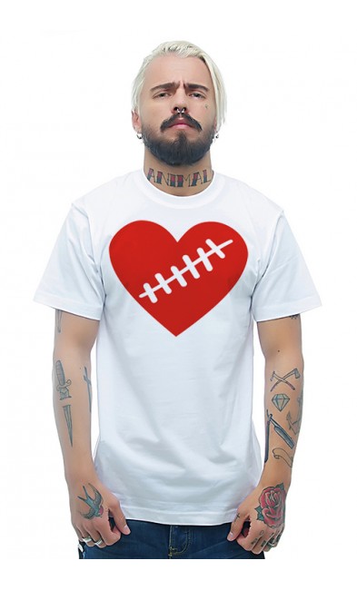 Мужская футболка Сердце со шрамом