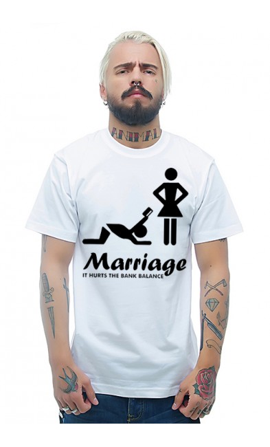 Мужская футболка Свадьба - это дорого